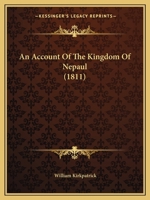 An Account Of The Kingdom Of Nepaul 1120145740 Book Cover