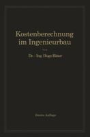 Kostenberechnung Im Ingenieurbau 3642903061 Book Cover