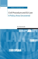 Civil Procedure and Eu Law: A Policy Area Uncovered 0199533172 Book Cover