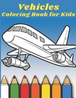 Vehicles Coloring Book for Kids B0CGTHY68B Book Cover