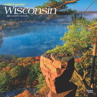 Wisconsin Wild & Scenic 2025 12 X 24 Inch Monthly Square Wall Calendar Plastic-Free 197547595X Book Cover