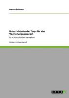 Unterrichtsstunde: Tipps für das Vorstellungsgespräch:LB 4: Botschaften verstehen 3640208137 Book Cover