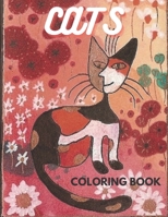 Cats coloring book: Fun Coloring Book For Cats Lovers - with 30 professional illustration and Clear B08HGZW7KR Book Cover