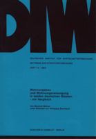Wohnungsbau Und Wohnungsversorgung in Beiden Deutschen Staaten -: Ein Vergleich. (Deutsches Institut Für Wirtschaftsforschung. Beiträge Zur Strukturforschung) 3428053168 Book Cover