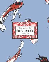2019-2020: Weekly and Monthly Academic Calendar/Agenda July 2019 - June 2020 Koi and Japanese Design on Blue Background 1097171884 Book Cover