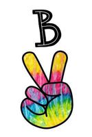 A: Monogrammed Peace Sign Letter A 1728844649 Book Cover