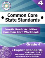 Fourth Grade Common Core Workbook: English Activities: Volume 2 of 2 1499182996 Book Cover