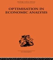 Optimisation in Economic Analysis 0415488834 Book Cover