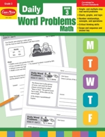 Evan-Moor Daily Word Problems, Grade 3, Homeschooling & Classroom Resource Workbook, Problem-Solving Real Life Math Skills, Reproducible Worksheet ... Fractions, Time 1629388572 Book Cover