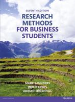 Research Methods for Business Students (4th Edition) 0273716867 Book Cover