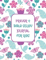 Prayer & Bible Study Journal for Kids: Devotional Journal to Encourage Prayer & Bible Journaling in Children - Purple Butterfly Design (Volume 2) 1673358187 Book Cover