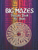Big Mazes Puzzles Book For Adults: Tons of Challenge and Fun for your Brain Star - Double - Quad Level Mazes Books | Gift Idea For Birthday, ... Girls and Boys Activity Maze Puzzle Lovers B08S5BPZP1 Book Cover