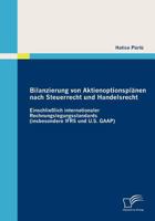 Bilanzierung Von Aktienoptionspl Nen Nach Steuerrecht Und Handelsrecht 3836679574 Book Cover