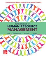 Fundamentals of Human Resource Management: 2024 Release ISE 1266813357 Book Cover