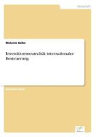 Investitionsneutralitat Internationaler Besteuerung 3956366816 Book Cover