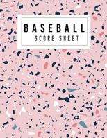 Baseball Score Sheet: This baseball scorecard record the hits, runs, and various plays of both the home and visiting teams. 70 Pages Baseball Players 107542383X Book Cover