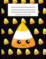 Composition Notebook: Candy Corn Kawaii Face Halloween Notebook 172419626X Book Cover