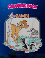 Coloring Book: Bambi Movie Retro, Children Coloring Book, 100 Pages to Color B096TW97VF Book Cover