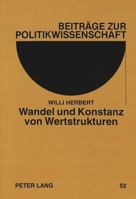 Wandel Und Konstanz Von Wertstrukturen 363144737X Book Cover