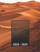 2020 - 2024: 60 Months Calendar / 5 Year Monthly Planner / Agenda (Jan - Dec), notepad organizer / Modern Cover of Desert 1704730856 Book Cover
