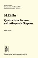 Quadratische Formen Und Orthogonale Gruppen 3642807658 Book Cover