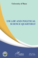 UB Law and Political Science Quarterly: Vol. 1, N° 1, October 2020 (Harmattan Cameroun) 2343235090 Book Cover