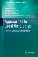 Approaches to Legal Ontologies: Theories, Domains, Methodologies 9400734751 Book Cover