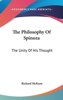Philosophy of Spinoza 1162965800 Book Cover