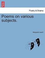 Poems on various subjects. 1241038848 Book Cover