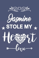 Jasmine Stole My Heart, Love Gift, Valentine day notebook, Jasmine Notebook a Beautiful: Lined Notebook / Journal Gift, valentine's day personalized gifts, 120 Pages, 6 x 9 inches, Jasmine Notebook, V 1655322605 Book Cover
