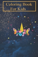 Coloring Book For Kids: Unicorn Star Gift Motif For Kids Aged 4-8 - Fun with Colors and Animals! (Kids coloring book) B08GFSYLNB Book Cover