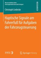 Haptische Signale Am Fahrerfuss Fur Aufgaben Der Fahrzeugsteuerung 3658158271 Book Cover