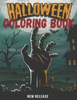 Halloween Coloring Book: Spooky Unique Halloween Designs Such As Pumpkins, Haunted house, Bats, Witches, Cats & More for both teens and adults! B08LN5HQY3 Book Cover