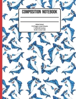 Composition Notebook Wide Ruled: Shark 110 Pages 1686639759 Book Cover