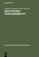 Deutsches Familienrecht 3111165892 Book Cover