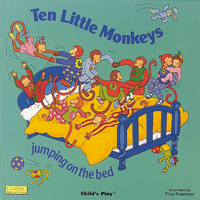 Ten Little Monkeys: Jumping on the Bed (Classic Books With Holes) 0859531376 Book Cover