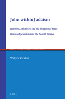 John within Judaism Religion, Ethnicity, and the Shaping of Jesus-Oriented Jewishness in the Fourth Gospel 9004462937 Book Cover
