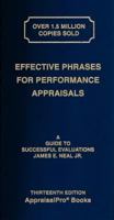 Effective Phrases For Performance Appraisals 1882423097 Book Cover