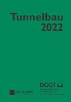 Taschenbuch für den Tunnelbau 2022 (Taschenbuch Tunnelbau) 3433033587 Book Cover