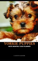 Yorkie Puppies Note Monthly 2020 Planner 12 Month Calendar 1707920516 Book Cover