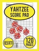 Yahtzee Score Pad: Score Pads For Yahtzee Game 1651046549 Book Cover