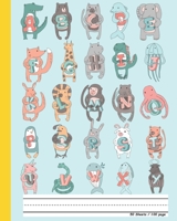 A to Z Animal Minimal Words For Kids: Dotted Mid line and Picture Space | Exercise Book | early learning | age 1-3, Easy, Funny, Cute (Beginner books) 1694071928 Book Cover