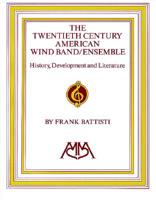 20th Century American Wind Band/Ensemble 1574630024 Book Cover