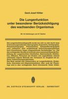 Die Lungenfunktion Unter Besonderer Berucksichtigung Des Wachsenden Organismus 3642489788 Book Cover