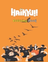 Haikyuu Coloring Book: Great Volleyball Sport Anime, Haikyuu Fans Gift For Kids And Adults B09TJNSH13 Book Cover