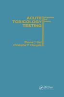 Acute Toxicology Testing 0936923067 Book Cover