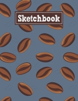 Sketchbook: 8.5 x 11 Notebook for Creative Drawing and Sketching Activities with Coffee Beans Themed Cover Design 1659330254 Book Cover