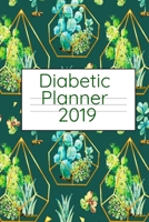 Diabetic Planner 2019: A Funny Succulent & Pricky Blood Sugar Log Book - Daily Glucose Tracker - Health Journal For Women Who Are Strong - 6.9x11 Inches, 120 Pages with Cute Cactus Print Cover - Recor 3749748799 Book Cover