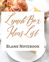Lunch Box Ideas List - Blank Notebook - Write It Down - Pastel Rose Gold Brown - Abstract Modern Contemporary Unique 1034285904 Book Cover