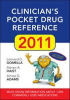 Clinician's Pocket Drug Reference 2011 0071637885 Book Cover
